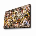 Tablou decorativ, FAMOUSART-050, 100% SUEDE CANVAS / Size: 45 x 70 cm / Frame: 100% Wooden (Thickness: 3 cm), Multicolor