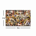 Tablou decorativ, FAMOUSART-050, 100% SUEDE CANVAS / Size: 45 x 70 cm / Frame: 100% Wooden (Thickness: 3 cm), Multicolor