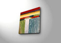 Tablou decorativ, 4545K-100, 100% SUEDE CANVAS / Size: 45 x 45 cm / Frame: 100% Wooden (Thickness: 3 cm), Multicolor