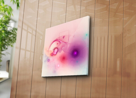 Tablou decorativ, 4545K-101, 100% SUEDE CANVAS / Size: 45 x 45 cm / Frame: 100% Wooden (Thickness: 3 cm), Multicolor