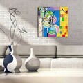 Tablou decorativ, 4545K-104, 100% SUEDE CANVAS / Size: 45 x 45 cm / Frame: 100% Wooden (Thickness: 3 cm), Multicolor