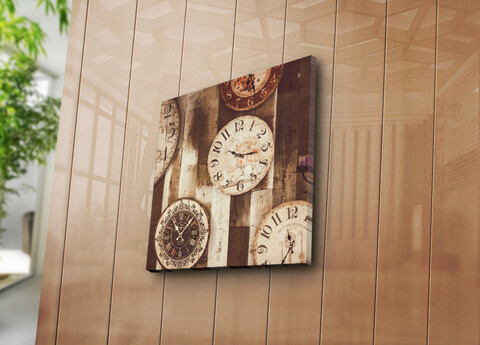Tablou decorativ, 4545K-109, 100% SUEDE CANVAS / Size: 45 x 45 cm / Frame: 100% Wooden (Thickness: 3 cm), Multicolor