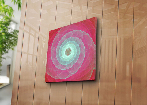 Tablou decorativ, 4545K-92, 100% SUEDE CANVAS / Size: 45 x 45 cm / Frame: 100% Wooden (Thickness: 3 cm), Multicolor