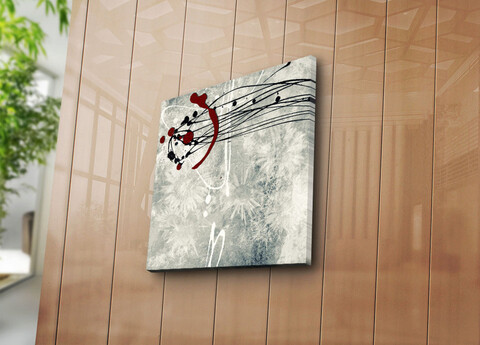 Tablou decorativ, 4545K-97, 100% SUEDE CANVAS / Size: 45 x 45 cm / Frame: 100% Wooden (Thickness: 3 cm), Multicolor