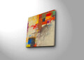 Tablou decorativ, 4545K-99, 100% SUEDE CANVAS / Size: 45 x 45 cm / Frame: 100% Wooden (Thickness: 3 cm), Multicolor