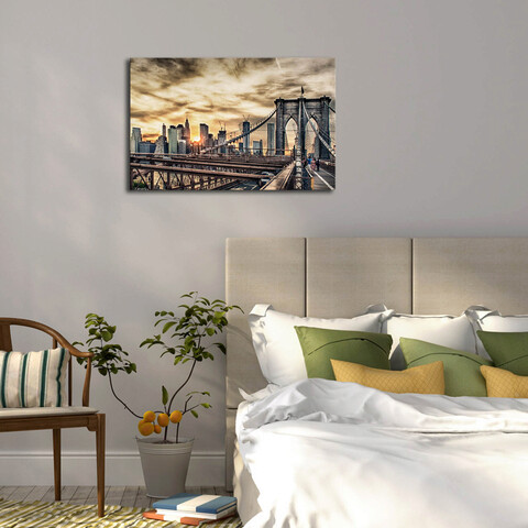 Tablou decorativ, 4570BRC-10, Dimensiune: 45 x 70 cm, Multicolor