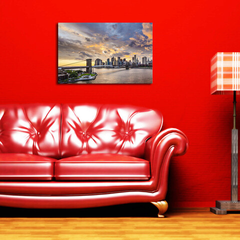 Tablou decorativ, 4570BRC-3, Dimensiune: 45 x 70 cm, Multicolor