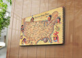 Tablou decorativ, 4570NTVC-6, Dimensiune: 45 x 70 cm, Multicolor