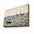 Tablou decorativ, FAMOUSART-015, 100% SUEDE CANVAS / Size: 45 x 70 cm / Frame: 100% Wooden (Thickness: 3 cm), Multicolor