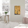 Tablou decorativ, FAMOUSART-02, 100% SUEDE CANVAS / Size: 45 x 70 cm / Frame: 100% Wooden (Thickness: 3 cm), Multicolor