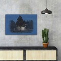 Tablou decorativ, FAMOUSART-026, 100% SUEDE CANVAS / Size: 45 x 70 cm / Frame: 100% Wooden (Thickness: 3 cm), Multicolor