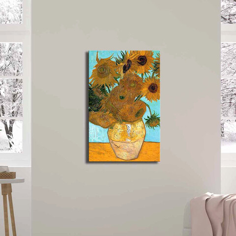 Tablou decorativ, FAMOUSART-03, 100% SUEDE CANVAS / Size: 45 x 70 cm / Frame: 100% Wooden (Thickness: 3 cm), Multicolor