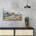 Tablou decorativ, FAMOUSART-034, Dimensiune: 45 x 70 cm, Multicolor