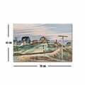 Tablou decorativ, FAMOUSART-034, Dimensiune: 45 x 70 cm, Multicolor