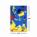 Tablou decorativ, FAMOUSART-036, 100% SUEDE CANVAS / Size: 45 x 70 cm / Frame: 100% Wooden (Thickness: 3 cm), Multicolor