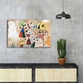 Tablou decorativ, FAMOUSART-041, 100% SUEDE CANVAS / Size: 45 x 70 cm / Frame: 100% Wooden (Thickness: 3 cm), Multicolor