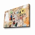 Tablou decorativ, FAMOUSART-041, 100% SUEDE CANVAS / Size: 45 x 70 cm / Frame: 100% Wooden (Thickness: 3 cm), Multicolor