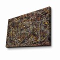 Tablou decorativ, FAMOUSART-044, 100% SUEDE CANVAS / Size: 45 x 70 cm / Frame: 100% Wooden (Thickness: 3 cm), Multicolor