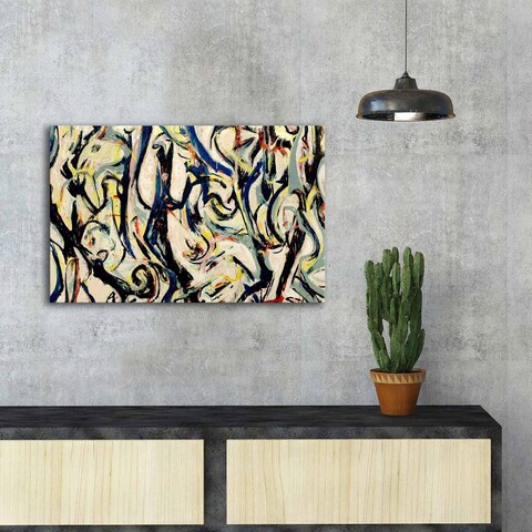Tablou decorativ, FAMOUSART-045, Dimensiune: 45 x 70 cm, Multicolor