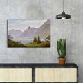 Tablou decorativ, FAMOUSART-047, 100% SUEDE CANVAS / Size: 45 x 70 cm / Frame: 100% Wooden (Thickness: 3 cm), Multicolor