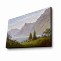 Tablou decorativ, FAMOUSART-047, 100% SUEDE CANVAS / Size: 45 x 70 cm / Frame: 100% Wooden (Thickness: 3 cm), Multicolor