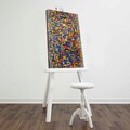 Tablou decorativ, FAMOUSART-049, 100% SUEDE CANVAS / Size: 45 x 70 cm / Frame: 100% Wooden (Thickness: 3 cm), Multicolor