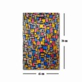 Tablou decorativ, FAMOUSART-049, 100% SUEDE CANVAS / Size: 45 x 70 cm / Frame: 100% Wooden (Thickness: 3 cm), Multicolor