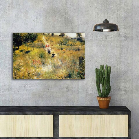 Tablou decorativ, FAMOUSART-051, 100% SUEDE CANVAS / Size: 45 x 70 cm / Frame: 100% Wooden (Thickness: 3 cm), Multicolor