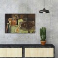 Tablou decorativ, FAMOUSART-054, Dimensiune: 45 x 70 cm, Multicolor