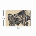 Tablou decorativ, FAMOUSART-055, 100% SUEDE CANVAS / Size: 45 x 70 cm / Frame: 100% Wooden (Thickness: 3 cm), Multicolor
