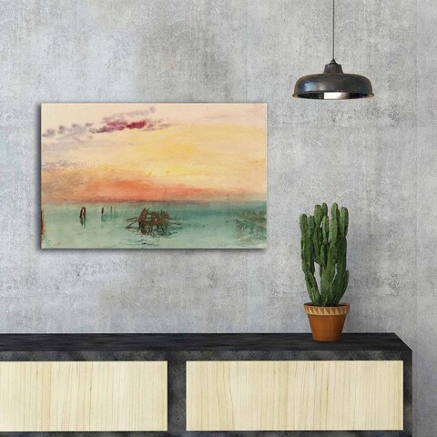 Tablou decorativ, FAMOUSART-056, 100% SUEDE CANVAS / Size: 45 x 70 cm / Frame: 100% Wooden (Thickness: 3 cm), Multicolor