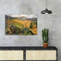 Tablou decorativ, FAMOUSART-057, 100% SUEDE CANVAS / Size: 45 x 70 cm / Frame: 100% Wooden (Thickness: 3 cm), Multicolor