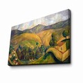 Tablou decorativ, FAMOUSART-057, 100% SUEDE CANVAS / Size: 45 x 70 cm / Frame: 100% Wooden (Thickness: 3 cm), Multicolor