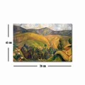 Tablou decorativ, FAMOUSART-057, 100% SUEDE CANVAS / Size: 45 x 70 cm / Frame: 100% Wooden (Thickness: 3 cm), Multicolor