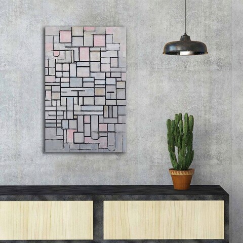 Tablou decorativ, FAMOUSART-059, 100% SUEDE CANVAS / Size: 45 x 70 cm / Frame: 100% Wooden (Thickness: 3 cm), Multicolor