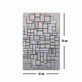 Tablou decorativ, FAMOUSART-059, 100% SUEDE CANVAS / Size: 45 x 70 cm / Frame: 100% Wooden (Thickness: 3 cm), Multicolor