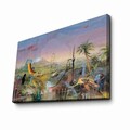 Tablou decorativ, FAMOUSART-060, Dimensiune: 45 x 70 cm, Multicolor