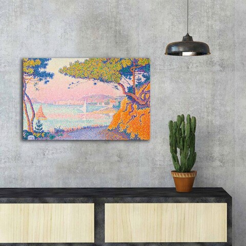 Tablou decorativ, FAMOUSART-065, 100% SUEDE CANVAS / Size: 45 x 70 cm / Frame: 100% Wooden (Thickness: 3 cm), Multicolor