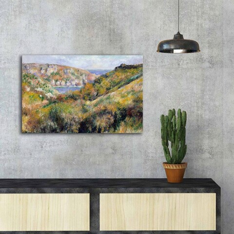Tablou decorativ, FAMOUSART-068, 100% SUEDE CANVAS / Size: 45 x 70 cm / Frame: 100% Wooden (Thickness: 3 cm), Multicolor