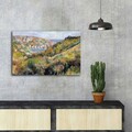 Tablou decorativ, FAMOUSART-068, 100% SUEDE CANVAS / Size: 45 x 70 cm / Frame: 100% Wooden (Thickness: 3 cm), Multicolor