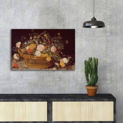 Tablou decorativ, FAMOUSART-069, 100% SUEDE CANVAS / Size: 45 x 70 cm / Frame: 100% Wooden (Thickness: 3 cm), Multicolor
