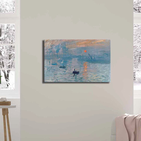 Tablou decorativ, FAMOUSART-07, 100% SUEDE CANVAS / Size: 45 x 70 cm / Frame: 100% Wooden (Thickness: 3 cm), Multicolor