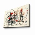 Tablou decorativ, FAMOUSART-070, 100% SUEDE CANVAS / Size: 45 x 70 cm / Frame: 100% Wooden (Thickness: 3 cm), Multicolor