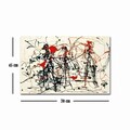 Tablou decorativ, FAMOUSART-070, 100% SUEDE CANVAS / Size: 45 x 70 cm / Frame: 100% Wooden (Thickness: 3 cm), Multicolor