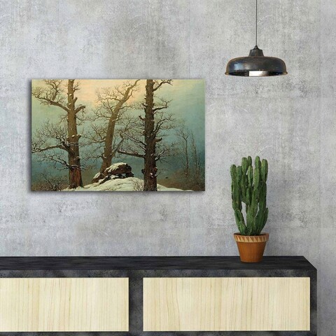 Tablou decorativ, FAMOUSART-072, 100% SUEDE CANVAS / Size: 45 x 70 cm / Frame: 100% Wooden (Thickness: 3 cm), Multicolor