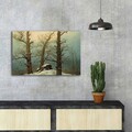 Tablou decorativ, FAMOUSART-072, 100% SUEDE CANVAS / Size: 45 x 70 cm / Frame: 100% Wooden (Thickness: 3 cm), Multicolor