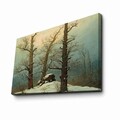 Tablou decorativ, FAMOUSART-072, 100% SUEDE CANVAS / Size: 45 x 70 cm / Frame: 100% Wooden (Thickness: 3 cm), Multicolor
