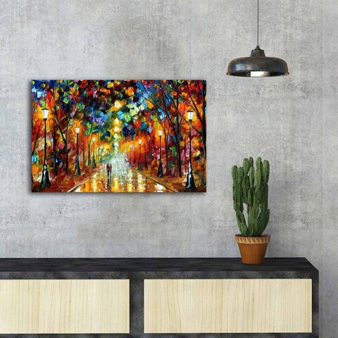 Tablou decorativ, FAMOUSART-073, 100% SUEDE CANVAS / Size: 45 x 70 cm / Frame: 100% Wooden (Thickness: 3 cm), Multicolor