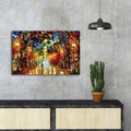Tablou decorativ, FAMOUSART-073, 100% SUEDE CANVAS / Size: 45 x 70 cm / Frame: 100% Wooden (Thickness: 3 cm), Multicolor