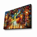 Tablou decorativ, FAMOUSART-073, 100% SUEDE CANVAS / Size: 45 x 70 cm / Frame: 100% Wooden (Thickness: 3 cm), Multicolor